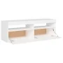 TV-Schrank mit weißen LED-Leuchten 120x35x40 cm von vidaXL, TV-Möbel - Ref: Foro24-804373, Preis: 85,37 €, Rabatt: %