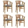 Juego de comedor para jardín 5 piezas madera maciza de teca de vidaXL, Conjuntos de jardín - Ref: Foro24-3155771, Precio: 765...
