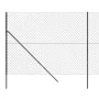 Cerca de alambre gris antracita 2,2x10 m de vidaXL, Paneles de vallas - Ref: Foro24-153959, Precio: 88,66 €, Descuento: %