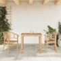Juego de comedor para jardín 3 pzas madera maciza de teca de vidaXL, Conjuntos de jardín - Ref: Foro24-3155753, Precio: 393,9...
