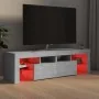 TV stand with LED lights in concrete gray, 140x36.5x40 cm by vidaXL, TV Furniture - Ref: Foro24-804368, Price: 93,90 €, Disco...