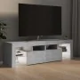 TV stand with LED lights in concrete gray, 140x36.5x40 cm by vidaXL, TV Furniture - Ref: Foro24-804368, Price: 93,90 €, Disco...