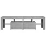 TV stand with LED lights in concrete gray, 140x36.5x40 cm by vidaXL, TV Furniture - Ref: Foro24-804368, Price: 93,90 €, Disco...