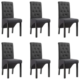 Sillas de comedor 6 unidades tela gris oscuro de vidaXL, Sillas de comedor - Ref: Foro24-276966, Precio: 577,29 €, Descuento: %