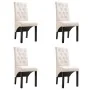 Sillas de comedor 4 unidades tela color crema de vidaXL, Sillas de comedor - Ref: Foro24-276967, Precio: 376,46 €, Descuento: %