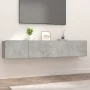 Muebles de TV 2 uds madera ingeniería gris hormigón 80x30x30 cm de vidaXL, Muebles TV - Ref: Foro24-804539, Precio: 78,54 €, ...