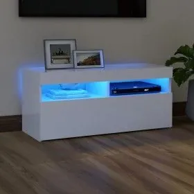 TV stand with white LED lights 90x35x40 cm by vidaXL, TV Furniture - Ref: Foro24-804382, Price: 63,39 €, Discount: %