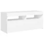 Mueble de TV con luces LED blanco 90x35x40 cm de vidaXL, Muebles TV - Ref: Foro24-804382, Precio: 63,39 €, Descuento: %