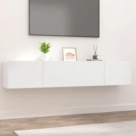 TV furniture 2 pcs engineered wood white 80x30x30 cm by vidaXL, TV Furniture - Ref: Foro24-804535, Price: 108,42 €, Discount: %