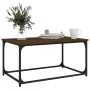 Mesa de centro madera y hierro roble marrón 80x50x40 cm de vidaXL, Mesas de centro - Ref: Foro24-823296, Precio: 41,83 €, Des...