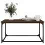 Mesa de centro madera y hierro roble marrón 80x50x40 cm de vidaXL, Mesas de centro - Ref: Foro24-823296, Precio: 41,83 €, Des...