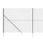 Cerca de alambre con pinchos de anclaje gris antracita 1,6x25 m de vidaXL, Paneles de vallas - Ref: Foro24-153980, Precio: 29...