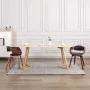 Dining chairs 2 units curved wood and gray fabric by vidaXL, dining chairs - Ref: Foro24-287389, Price: 331,02 €, Discount: %