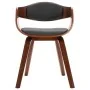 Dining chairs 2 units curved wood and gray fabric by vidaXL, dining chairs - Ref: Foro24-287389, Price: 331,02 €, Discount: %