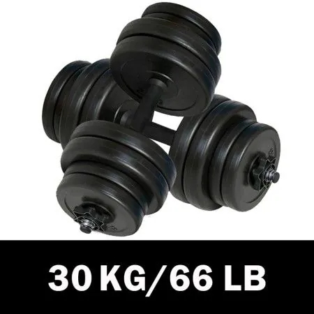 Juego de mancuernas 2x15 kg de vidaXL, Peso libre - Ref: Foro24-90267, Precio: 65,13 €, Descuento: %