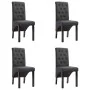 Sillas de comedor 4 unidades tela gris oscuro de vidaXL, Sillas de comedor - Ref: Foro24-276965, Precio: 386,44 €, Descuento: %