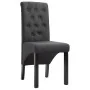 Sillas de comedor 4 unidades tela gris oscuro de vidaXL, Sillas de comedor - Ref: Foro24-276965, Precio: 386,44 €, Descuento: %