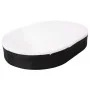 Tumbona de jardín con cojines de ratán sintético negro de vidaXL, Camas para exteriores - Ref: Foro24-42940, Precio: 302,63 €...