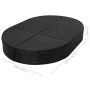 Tumbona de jardín con cojines de ratán sintético negro de vidaXL, Camas para exteriores - Ref: Foro24-42940, Precio: 302,63 €...