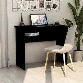 Black plywood desk 90x50x74 cm by vidaXL, Desks - Ref: Foro24-801171, Price: 65,50 €, Discount: %