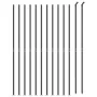 Drahtzaun mit anthrazitgrauem Flansch 2,2x25 m von vidaXL, Zaunpaneele - Ref: Foro24-153999, Preis: 182,79 €, Rabatt: %