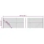 Drahtzaun mit anthrazitgrauem Flansch 2,2x25 m von vidaXL, Zaunpaneele - Ref: Foro24-153999, Preis: 182,79 €, Rabatt: %