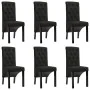 Sillas de comedor 6 unidades de tela negra de vidaXL, Sillas de comedor - Ref: Foro24-276976, Precio: 546,27 €, Descuento: %