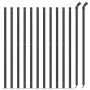 Drahtzaun mit anthrazitgrauem Flansch 1,1x25 m von vidaXL, Zaunpaneele - Ref: Foro24-153994, Preis: 103,66 €, Rabatt: %