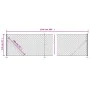 Drahtzaun mit anthrazitgrauem Flansch 1,1x25 m von vidaXL, Zaunpaneele - Ref: Foro24-153994, Preis: 103,66 €, Rabatt: %