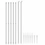 Wire fence with silver anchor spikes 1.6x10 m by vidaXL, fence panels - Ref: Foro24-154020, Price: 111,34 €, Discount: %