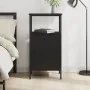 Mesita de noche madera de ingeniería negra 41x31x80 cm de vidaXL, Mesitas de noche - Ref: Foro24-825923, Precio: 46,94 €, Des...