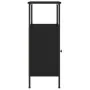 Mesita de noche madera de ingeniería negra 41x31x80 cm de vidaXL, Mesitas de noche - Ref: Foro24-825923, Precio: 46,94 €, Des...