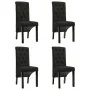 Sillas de comedor 4 unidades de tela negra de vidaXL, Sillas de comedor - Ref: Foro24-276975, Precio: 352,22 €, Descuento: %