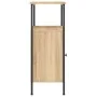 Mesita de noche madera de ingeniería roble Sonoma 41x31x80 cm de vidaXL, Mesitas de noche - Ref: Foro24-825925, Precio: 47,87...
