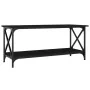 Mesa de centro madera contrachapada y hierro negro 100x45x45 cm de vidaXL, Mesas de centro - Ref: Foro24-823312, Precio: 42,7...