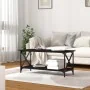 Mesa de centro madera contrachapada y hierro negro 100x45x45 cm de vidaXL, Mesas de centro - Ref: Foro24-823312, Precio: 42,7...