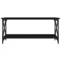 Mesa de centro madera contrachapada y hierro negro 100x45x45 cm de vidaXL, Mesas de centro - Ref: Foro24-823312, Precio: 42,7...