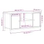Mueble para TV madera contrachapada roble Sonoma 100x40x50 cm de vidaXL, Muebles TV - Ref: Foro24-832764, Precio: 67,49 €, De...