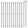 Wire fence with silver flange 0.8x25 m by vidaXL, fence panels - Ref: Foro24-154040, Price: 74,14 €, Discount: %
