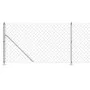 Wire fence with silver flange 0.8x25 m by vidaXL, fence panels - Ref: Foro24-154040, Price: 74,14 €, Discount: %