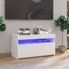 TV cabinet with bright white LED lights 75x35x40 cm by vidaXL, TV Furniture - Ref: Foro24-804403, Price: 56,72 €, Discount: %