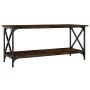 Mesa de centro madera y hierro roble ahumado 100x45x45 cm de vidaXL, Mesas de centro - Ref: Foro24-823314, Precio: 46,27 €, D...