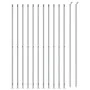 Cerca de alambre con brida plateada 1,6x25 m de vidaXL, Paneles de vallas - Ref: Foro24-154044, Precio: 132,80 €, Descuento: %