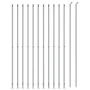 Drahtzaun mit silberner Kabelbinder 1,6x25 m von vidaXL, Zaunpaneele - Ref: Foro24-154044, Preis: 132,80 €, Rabatt: %