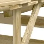 Pérgolas con techo 4 uds madera pino impregnada 100x90x200 cm de vidaXL, Pérgolas, arcos y enrejados de jardín - Ref: Foro24-...