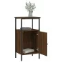 Brown oak engineered wood bedside table 41x31x80 cm by vidaXL, Nightstands - Ref: Foro24-825931, Price: 38,36 €, Discount: %