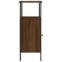 Brown oak engineered wood bedside table 41x31x80 cm by vidaXL, Nightstands - Ref: Foro24-825931, Price: 38,36 €, Discount: %