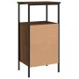 Brown oak engineered wood bedside table 41x31x80 cm by vidaXL, Nightstands - Ref: Foro24-825931, Price: 38,36 €, Discount: %