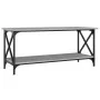Sonoma gray wood and iron coffee table 100x45x45 cm by vidaXL, Coffee table - Ref: Foro24-823315, Price: 55,65 €, Discount: %
