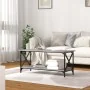 Sonoma gray wood and iron coffee table 100x45x45 cm by vidaXL, Coffee table - Ref: Foro24-823315, Price: 55,65 €, Discount: %